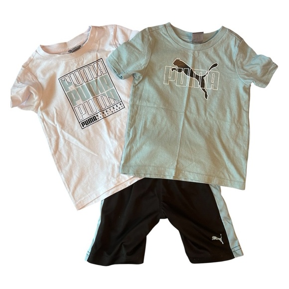 Puma Kids Set in White, Black, and Teal - Picture 1 of 10